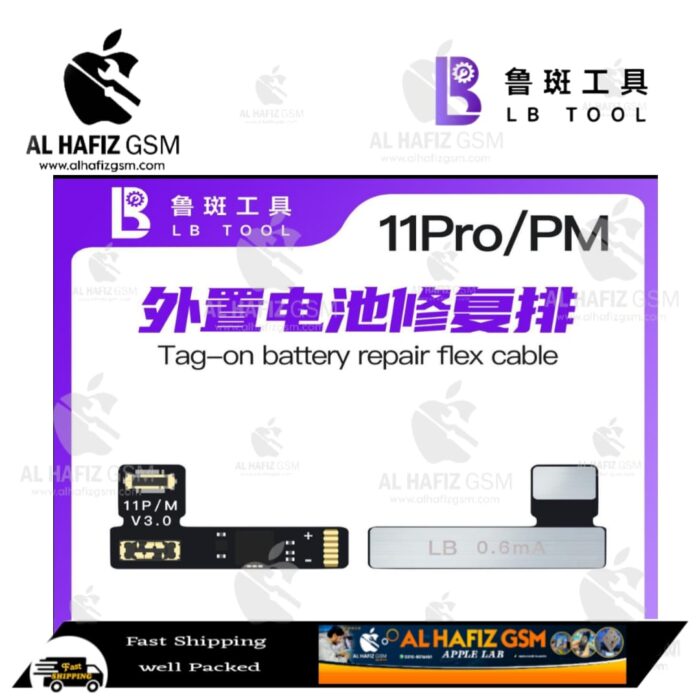 LB Tag-On battery repair flex cable for iphone 11 pro and 11 Pro Max - Image 1